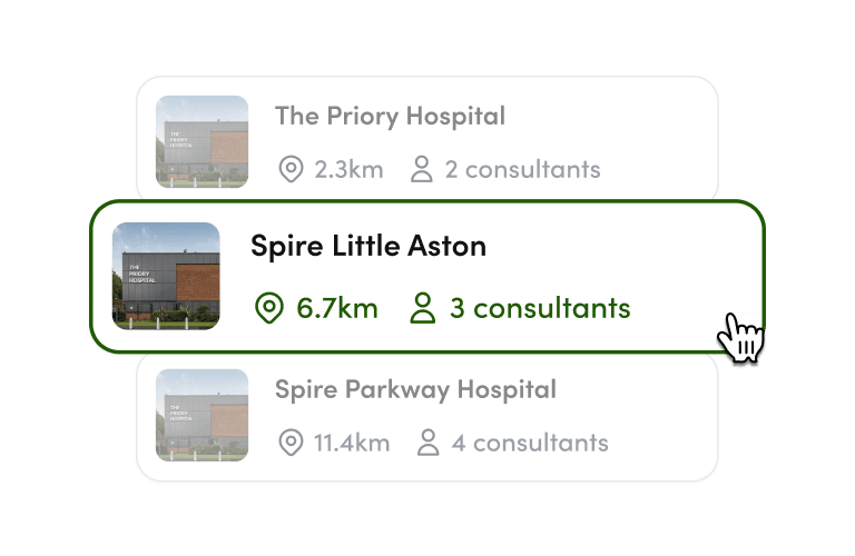 Choose a hospital